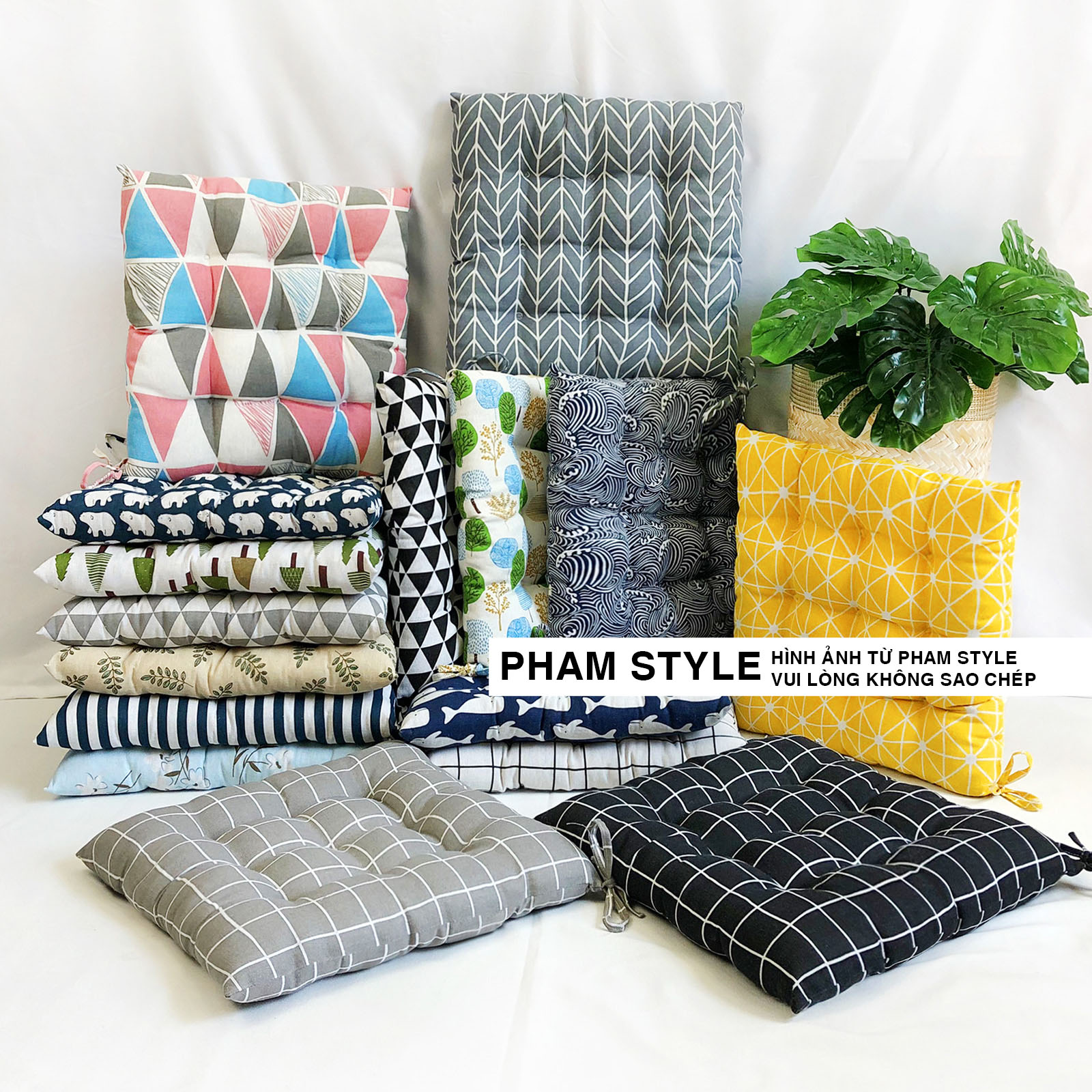 Đệm vuông ngồi bệt pattern