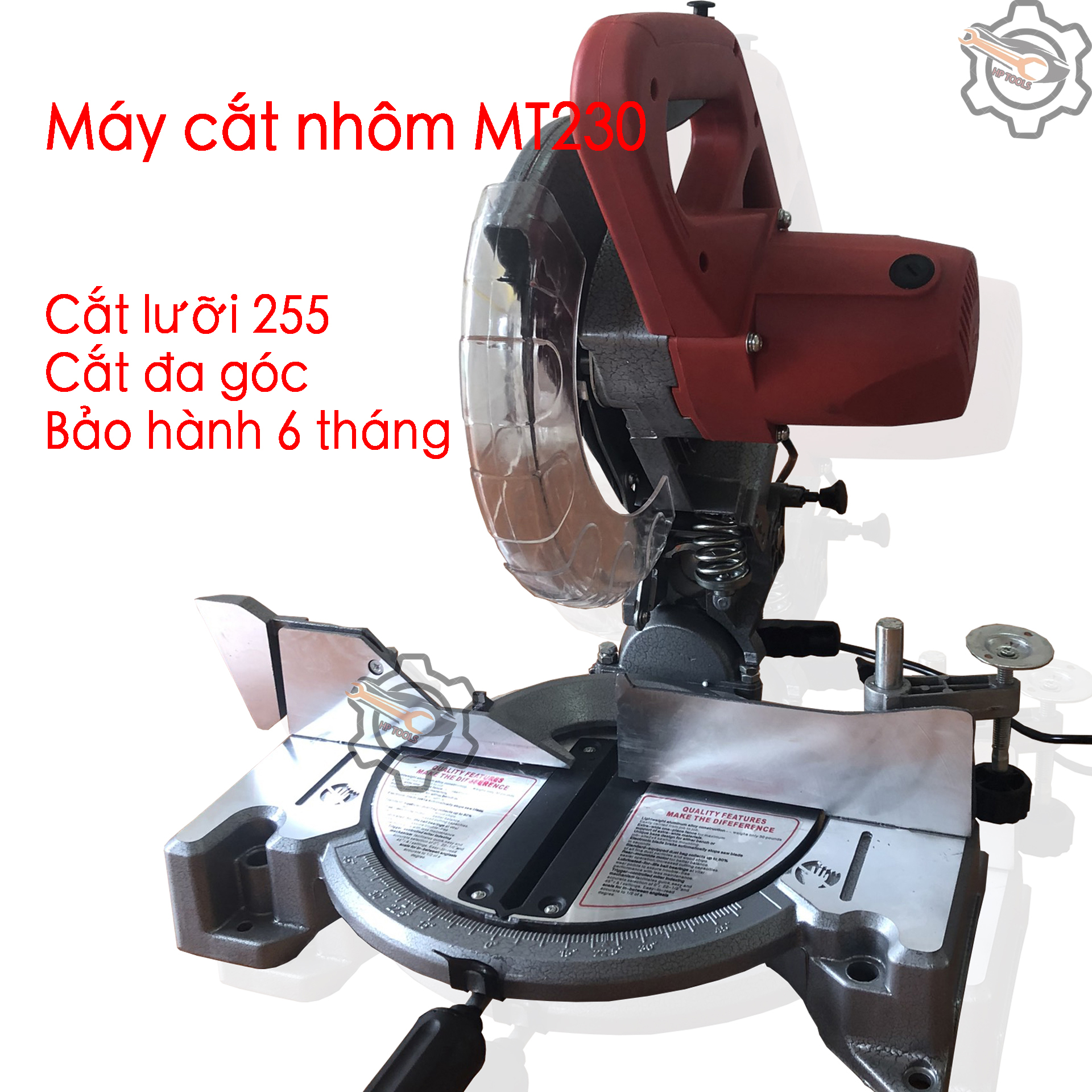 Máy cắt nhôm mt230 cắt đa góc bảo hành 6 tháng