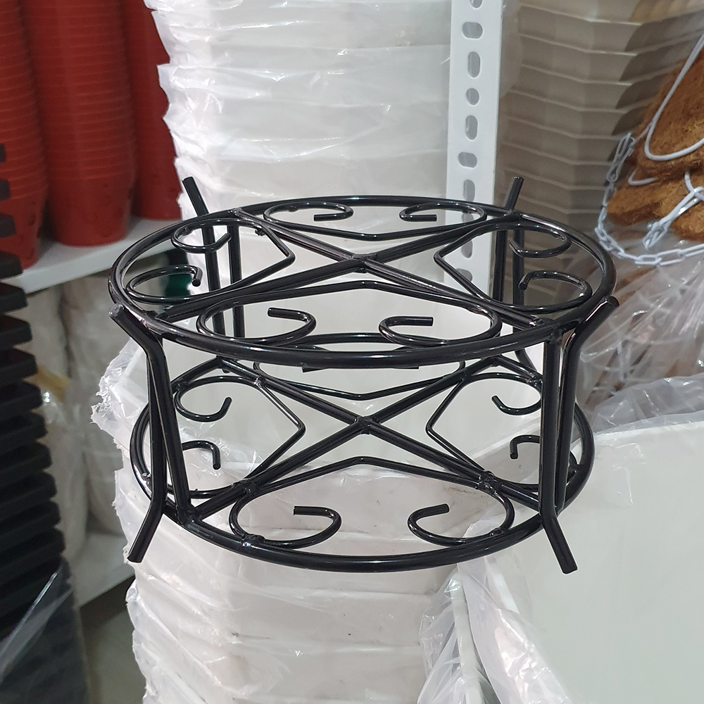 Kệ sắt tròn sơn tĩnh điện đặt chậu hoa đường kính 21cm (chọn 1, 2 hoặc 4 cái)
