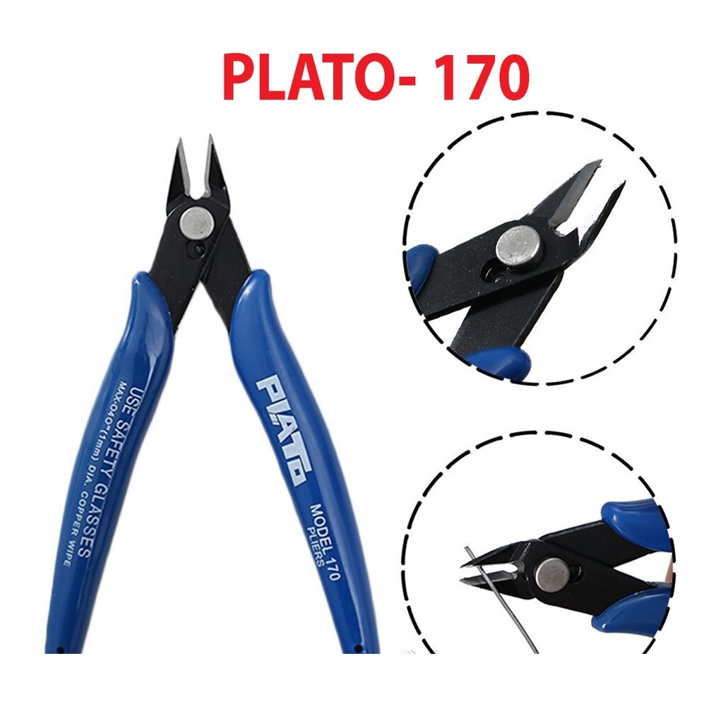 Kìm cắt chân linh kiện PLATO 170 125mm🍀Kìm Plato dụng cụ lắp ráp Gundam, cắt part, cắt các runner🍀Kềm cắt