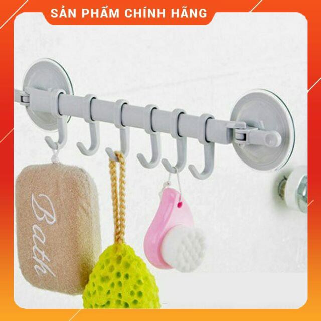 Combo 3 thanh treo đồ hít chân không 6 mấu