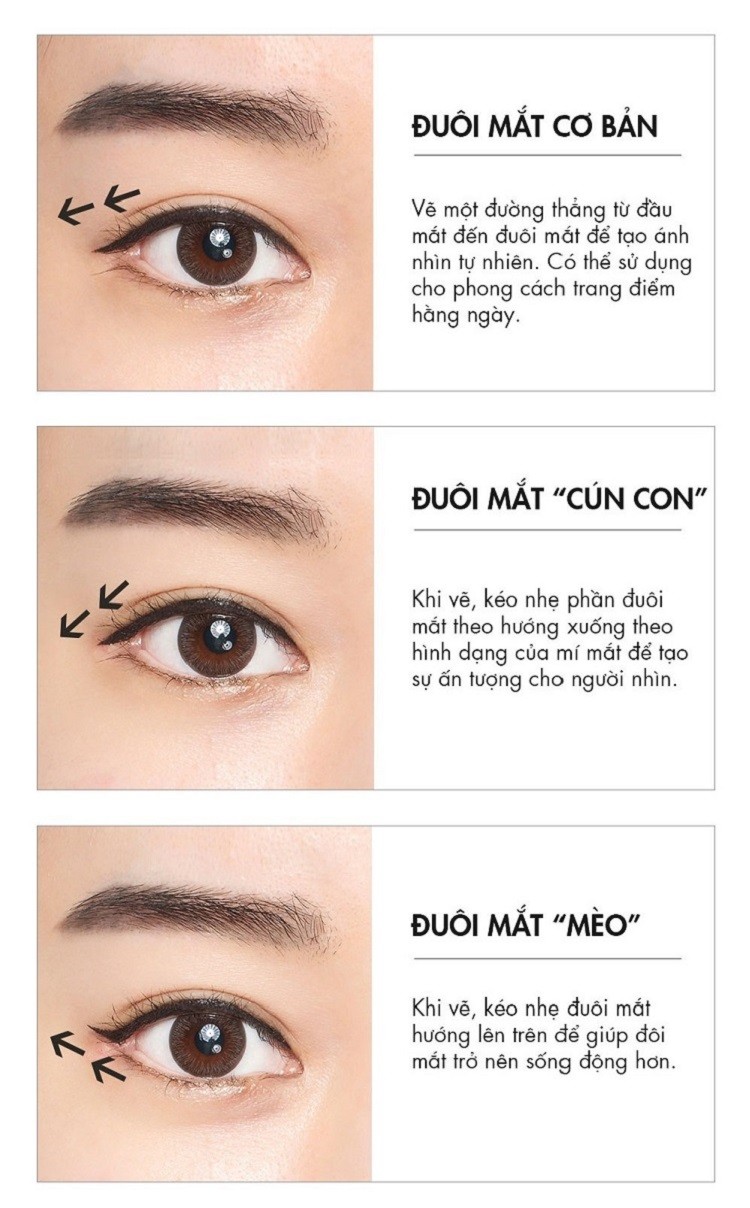 Eye liner là một trong những công cụ làm đẹp không thể thiếu đối với các cô gái. Hãy xem hình ảnh về kỹ thuật chì kẻ mắt để tìm hiểu cách sử dụng sao cho phù hợp với khuôn mặt và làm nổi bật đôi mắt của mình.
