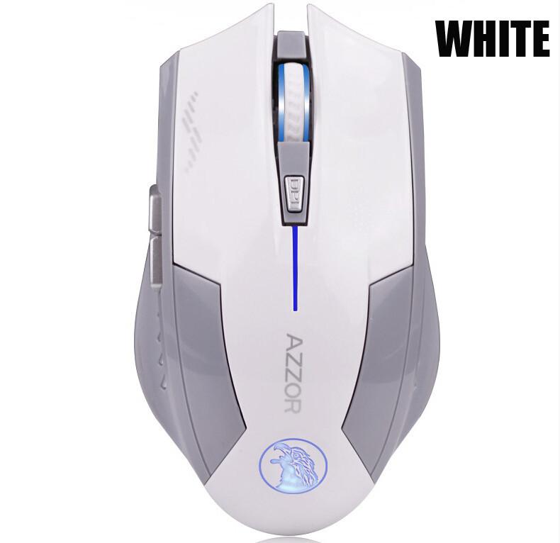 Chuột không dây AZZOR EAGLE tự sạc pin thế hệ mới Click cực êm Pin cực bền