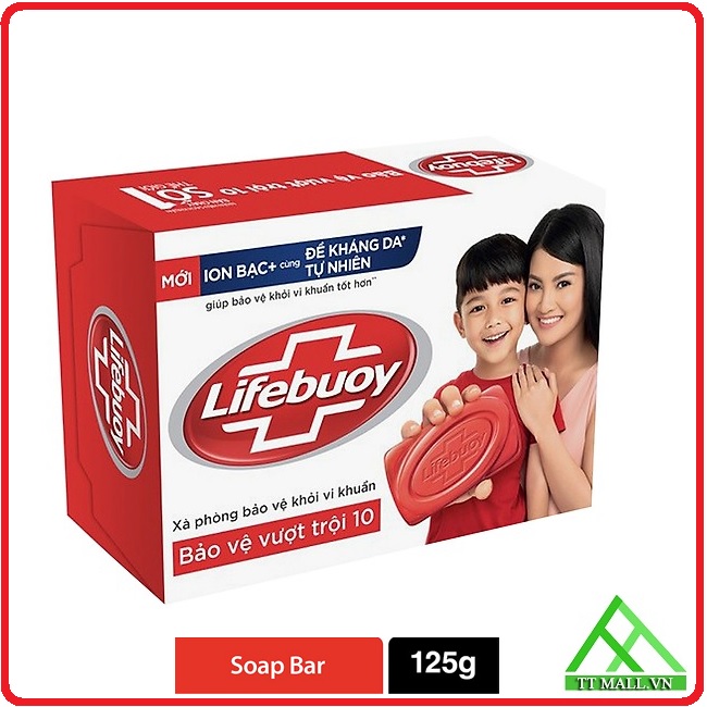 Xà Bông Cục Lifebuoy Bảo Vệ Vượt Trội 125g