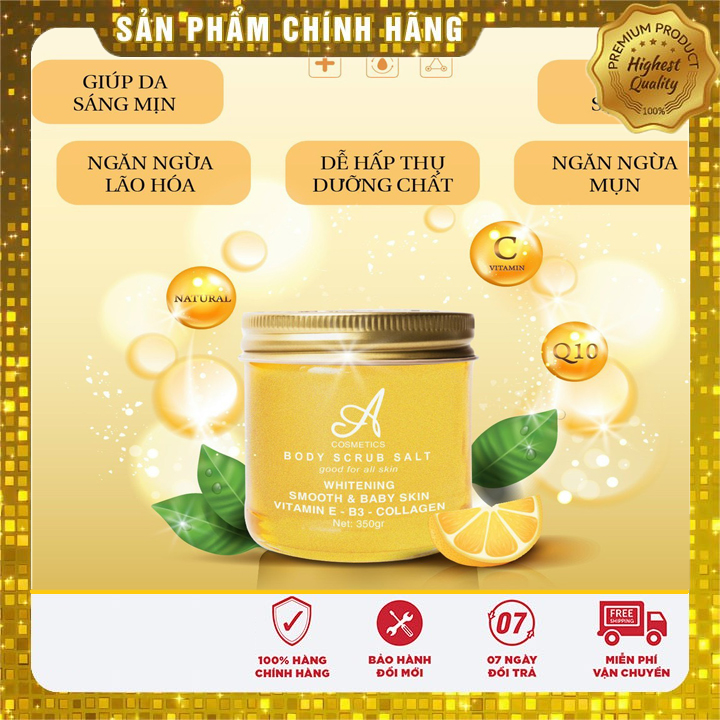 [CHÍNH HÃNG] Muối Tẩy Da Chết trái cây A COSMETICs