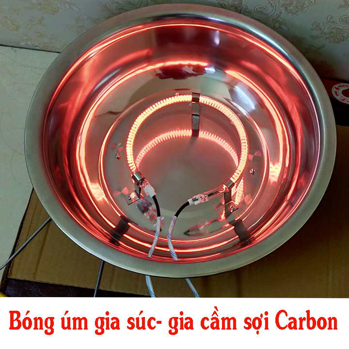 Bộ bóng úm cho gà vịt ngan carbon 1400-1200-900 w siêu bền