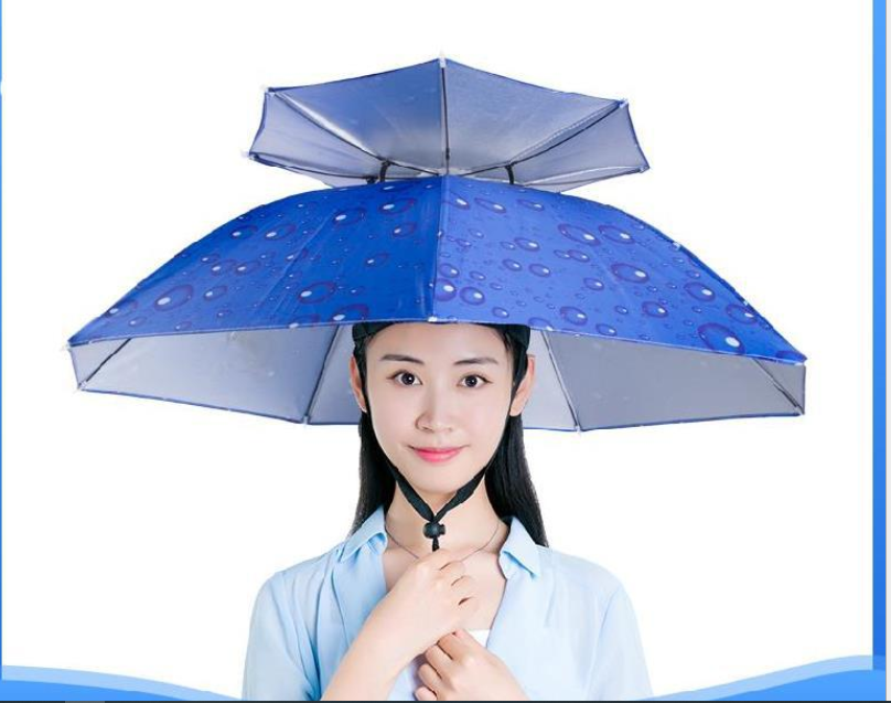 Dù Đội Đầu Chuyên Dụng Đi Câu, Dã Ngoại Cực Đại 95cm Tán Siêu Rộng, 2 Tầng Chống Tia UV và Tia Tử Ngoại Cực Tốt, Mẫu Mới 2024