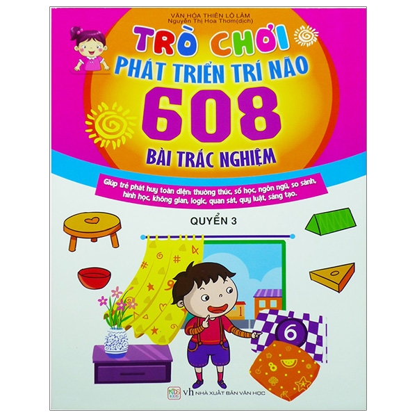 Fahasa - Trò Chơi Phát Triển Trí Não - 608 Bài Trắc Nghiệm (Quyển 3)