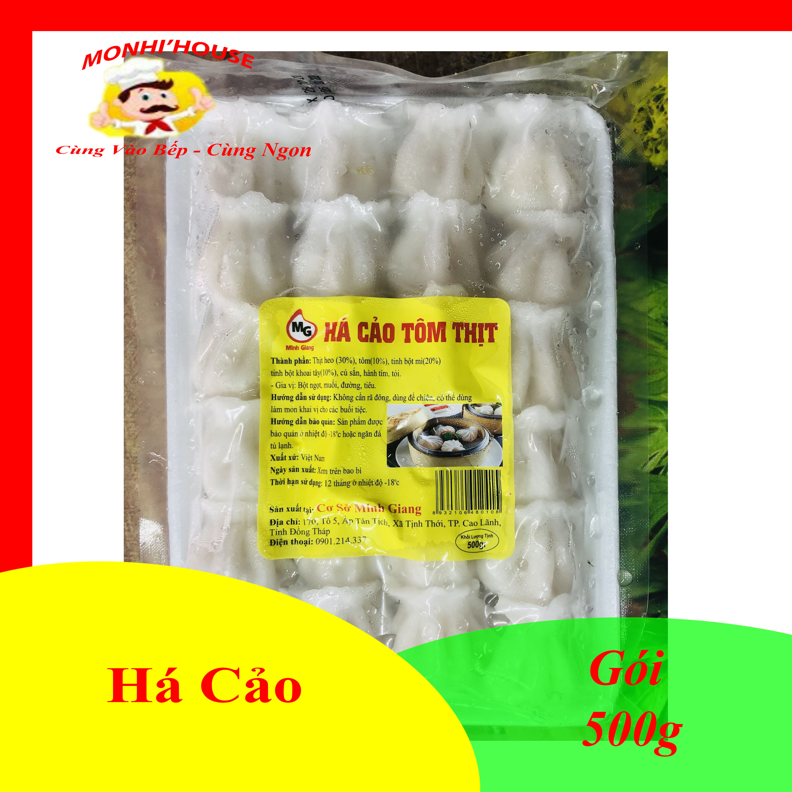 Há cảo tôm thịt Minh Giang 500g