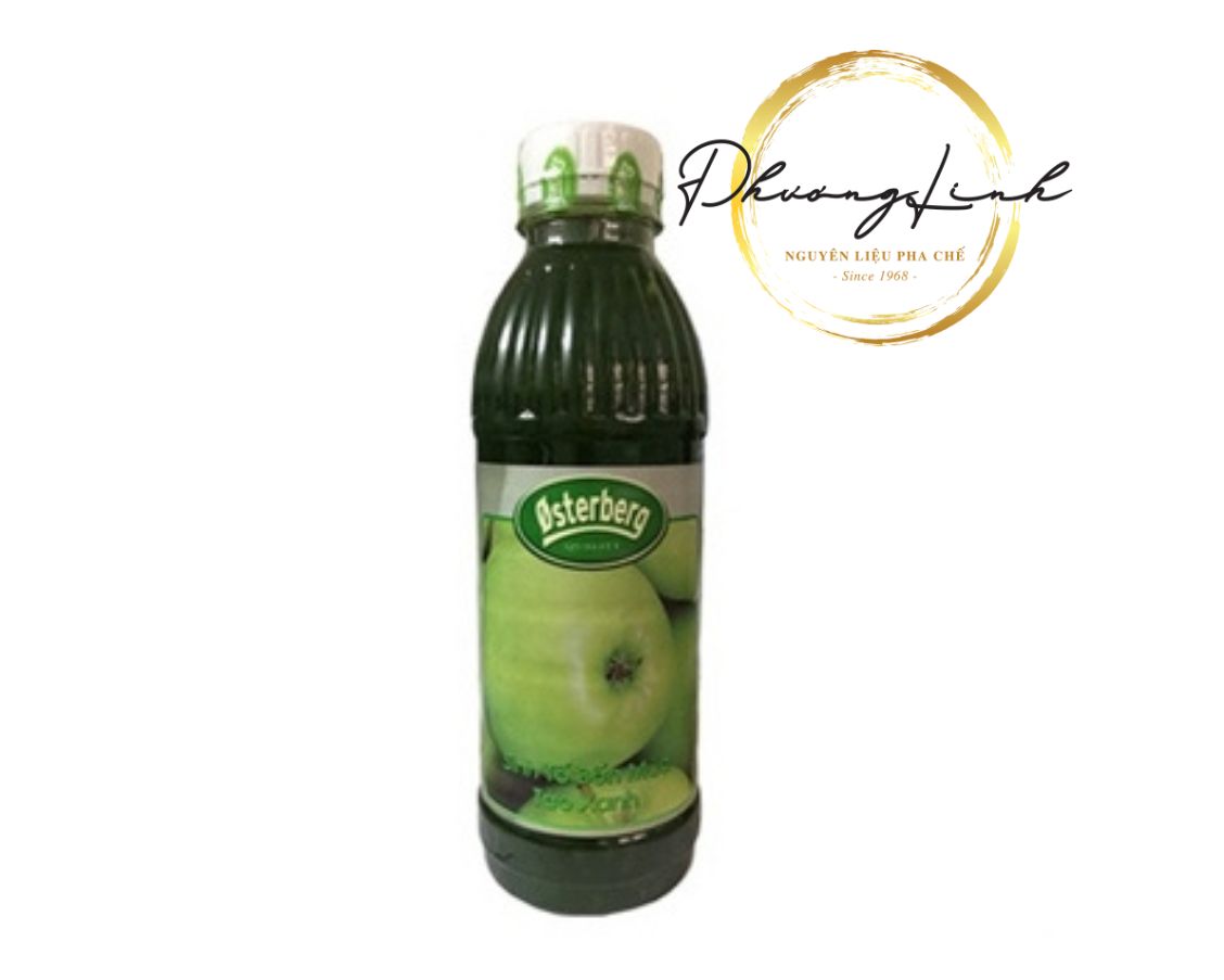 Sinh tố hiêu osterberg vị táo xanh thể tích 1000ml đúng như shop mô tả 100%
