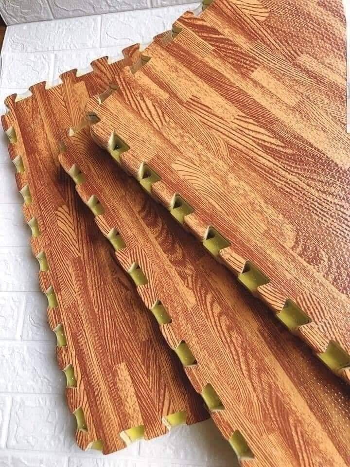 Thảm xốp ghép trải sàn vân gỗ khổ 60x60 cm