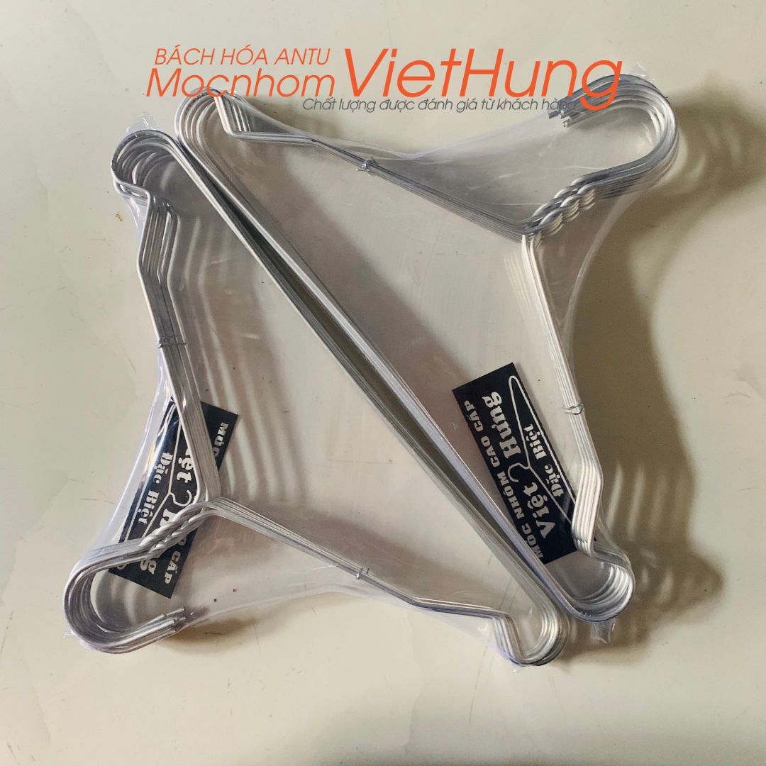 Combo 100 Móc quần áo em bé Loại Đặc Biệt-A Đen Móc nhôm treo quần áo em bé dày dài 29cm - VIỆT HƯNG
