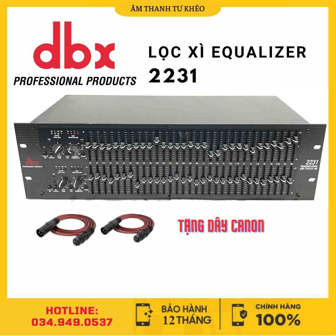 Lọc xì equalizer DBX 2231, Lọc âm thanh 62 Cần chỉnh chuyên nghiệp, Chống hú, giảm tiếng ồn, Chất Âm Trong Trẻo, Khả Năng Lọc Và Phân Tần Số Âm Thanh, Treble bén, Bass mạnh mẽ, Karaoke, phòng hát, sân khấu