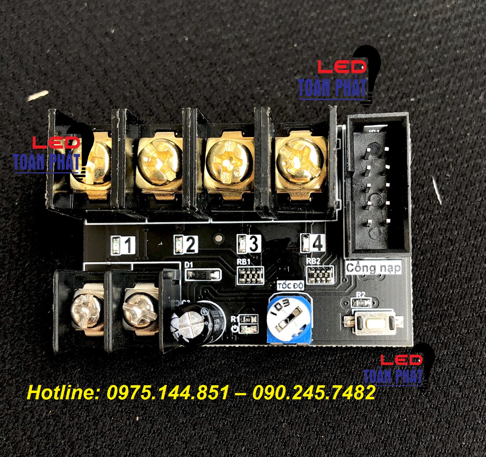 Mạch led vẫy 5v - 12v led one- 4 cổng 30a