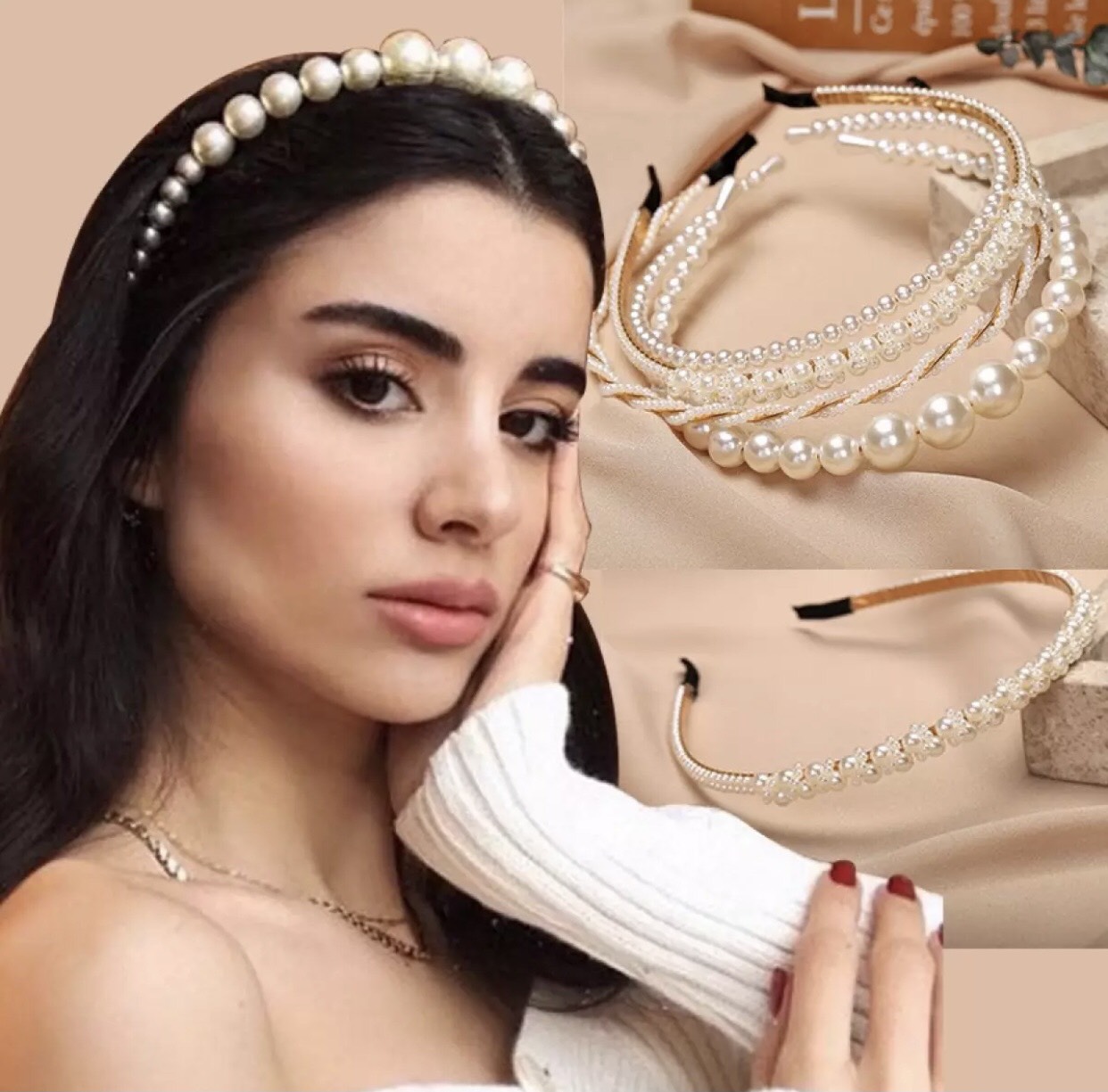 [FREESHIP + HOÀN TIỀN 50K] Thời Trang Hàn Quốc Băng Đô Ngọc Trai Công Chúa Phụ Kiện Dành Phụ Nữ Thanh Lịch Xinh Xắn Dễ Thương HOT TREND PKHN0223