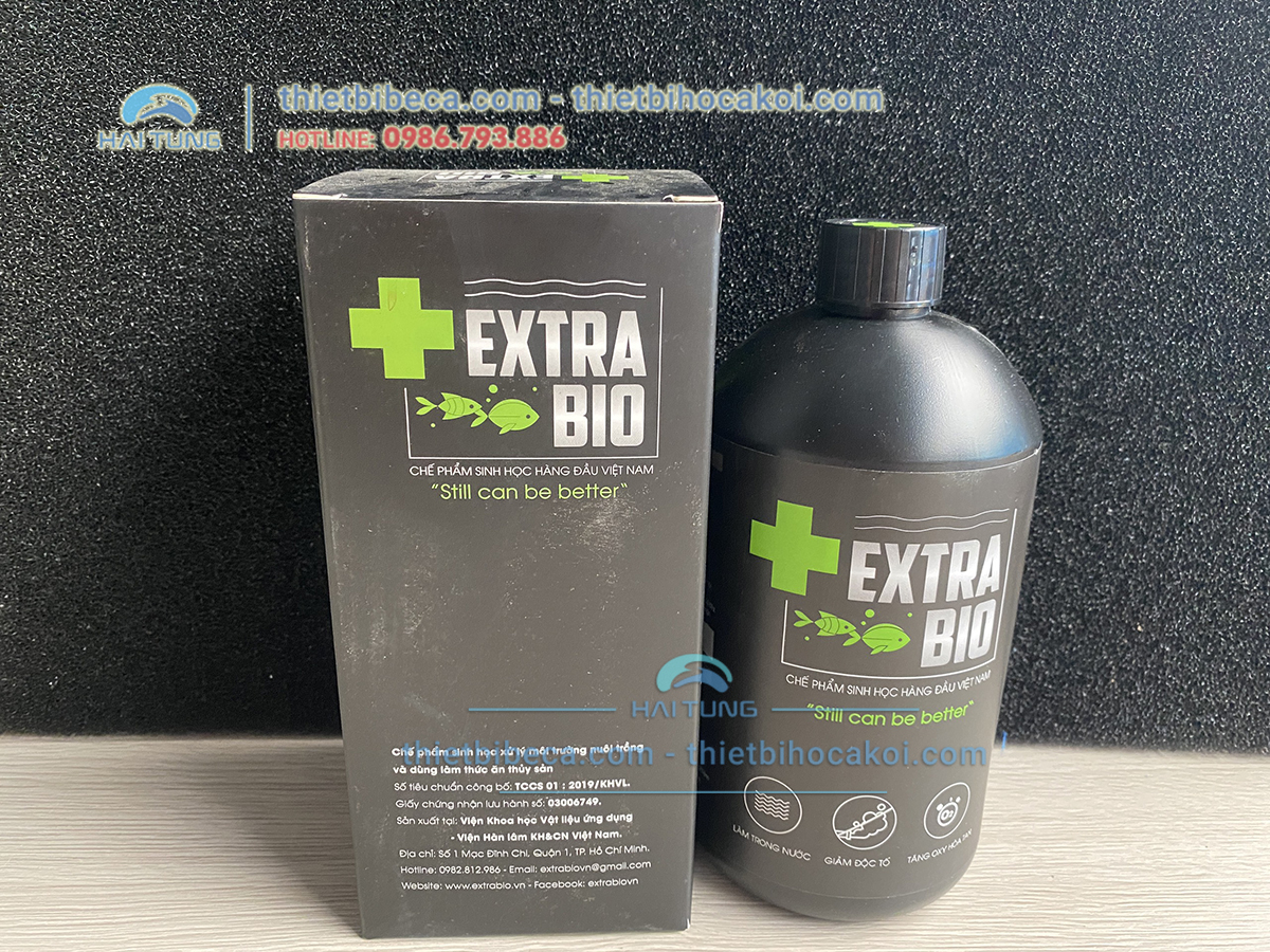 Men Vi Sinh Extra Bio 1000ml, Vi sinh xử lý rêu tảo, vi khuẩn trong bể cá hồ Koi