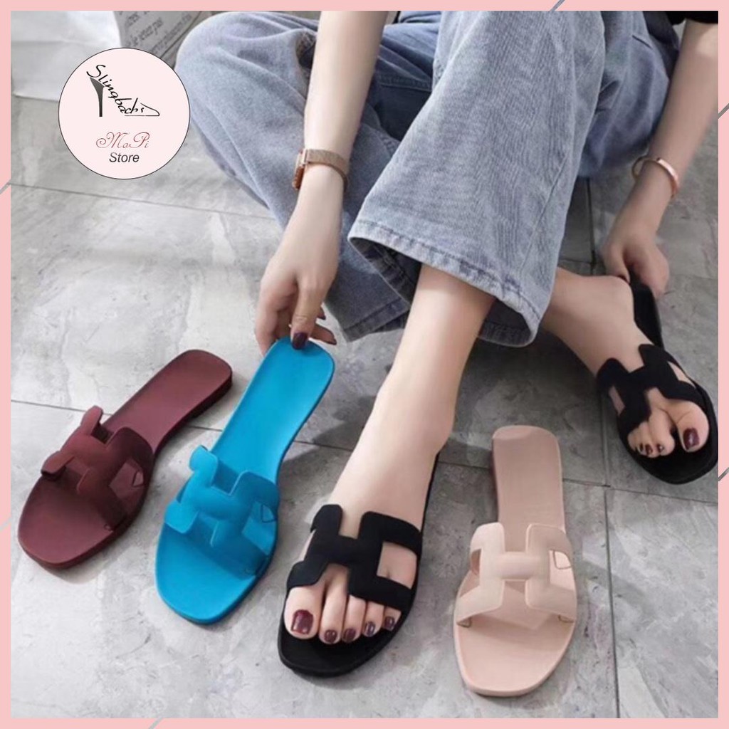 Dép Chữ H Trơn Nhựa Mới Về