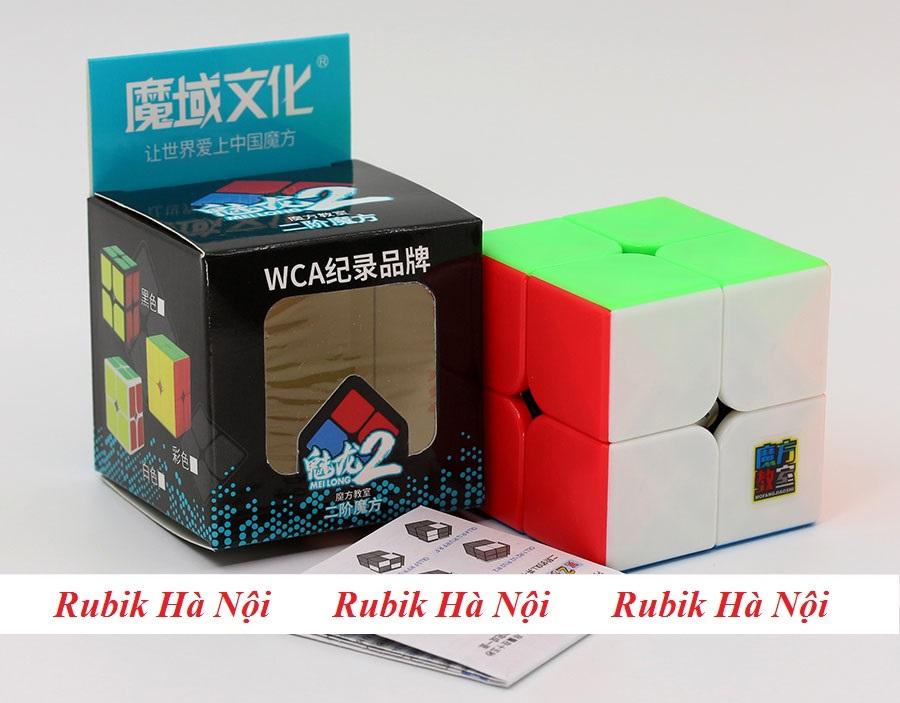 Rubik 2x2 Moyu Meilong Stickerless Thường Có Nam Châm