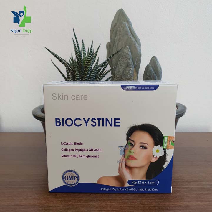 Biocytine Viên uống giảm mụn sáng da Hộp 30 viên