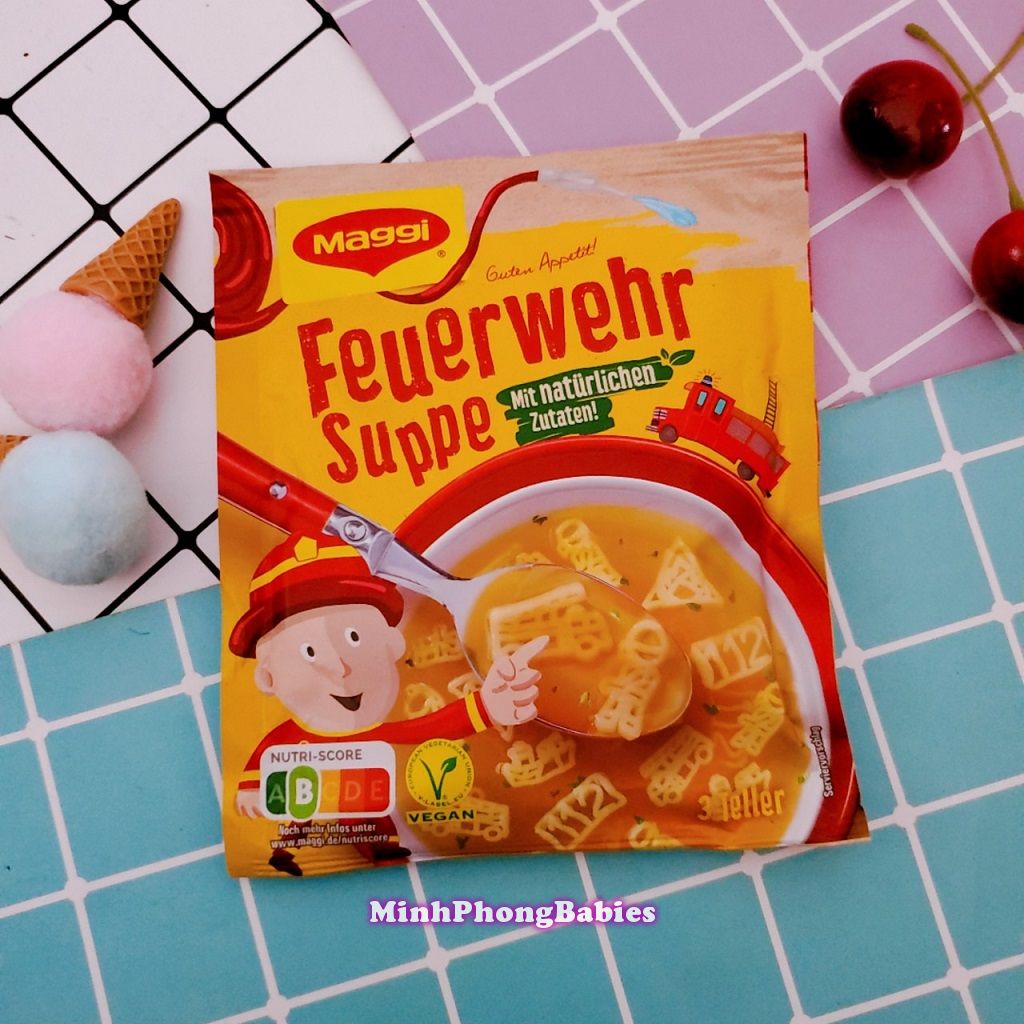 Nui ăn liền maggi hình lính cứu hỏa cho bé 750ml