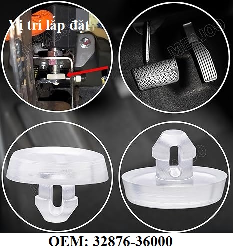 Núm nhựa đệm công tắc chân phanh (Công tắc đèn phanh) dùng chung cho xe HYUNDAI và KIA (Mã OEM: 32876-36000 ) SET 2PCS