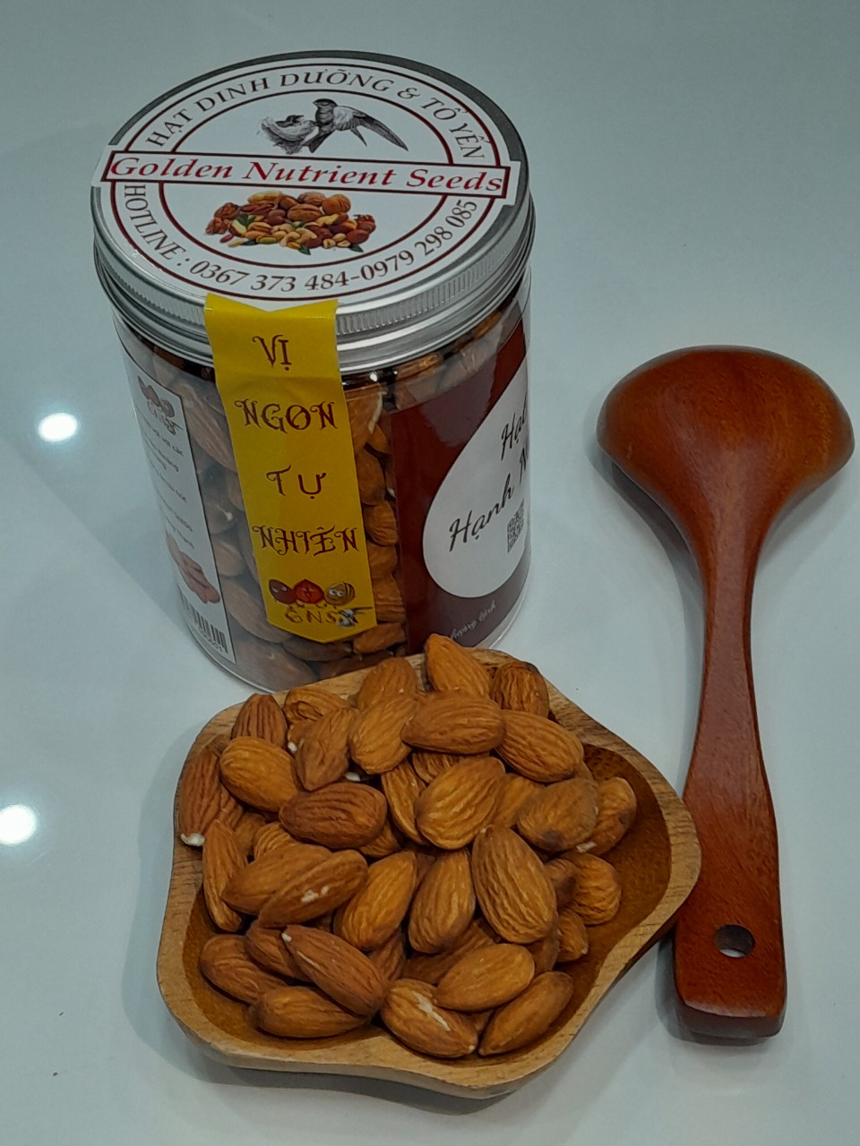 Hạt hạnh nhân gns hộp 300g