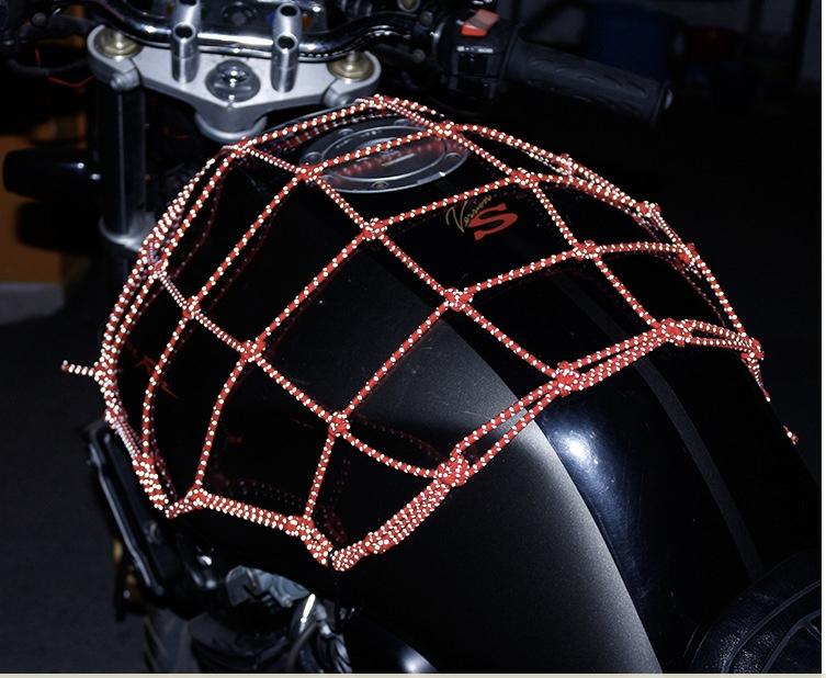 Lưới thun ràng đồ xe máy phản quang 40x40, lưới ràng đồ xe máy, phụ kiện xe máy giá rẻ