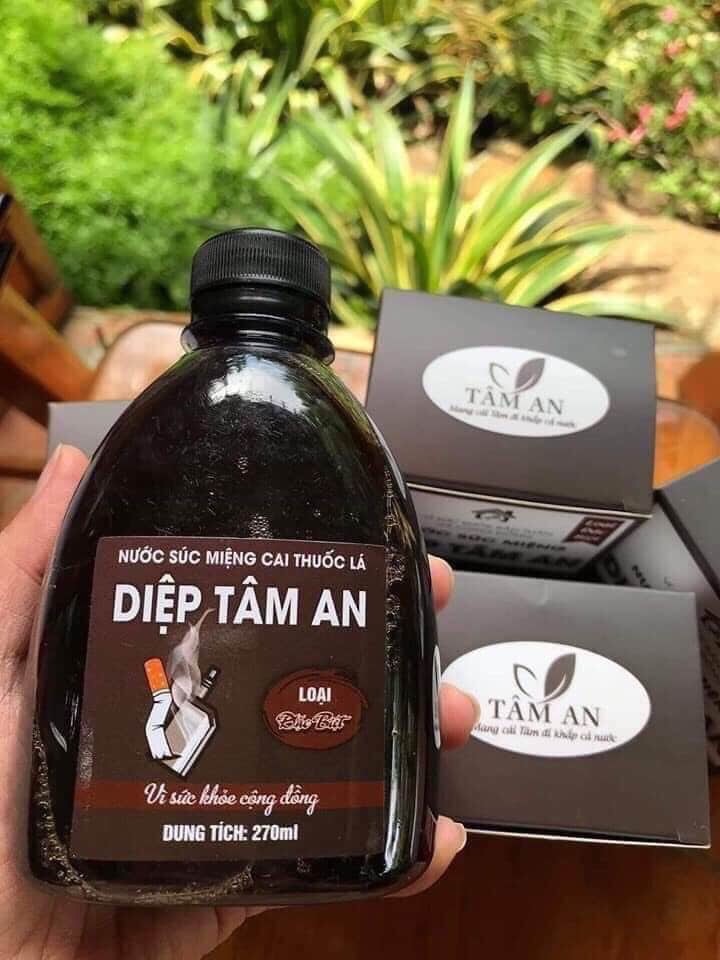 Nước súc miệng Diệp Tâm An 270 ml - Cai dứt điểm từ 3 đến 5 ngày
