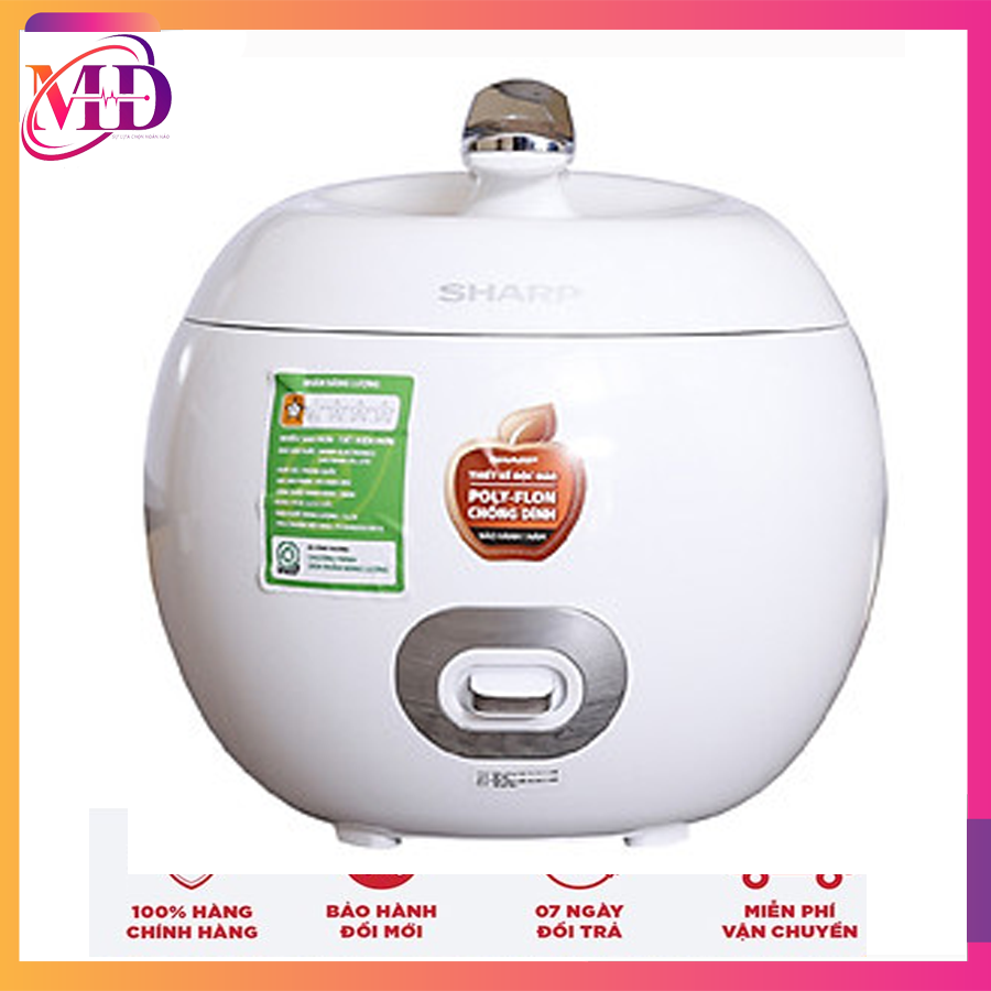 Nồi cơm điện Sharp 0.72 lít KS-A08V-RD hàng chính hãng cao cấp, giá tốt, đảm bảo, địa chỉ mua hàng uy tín