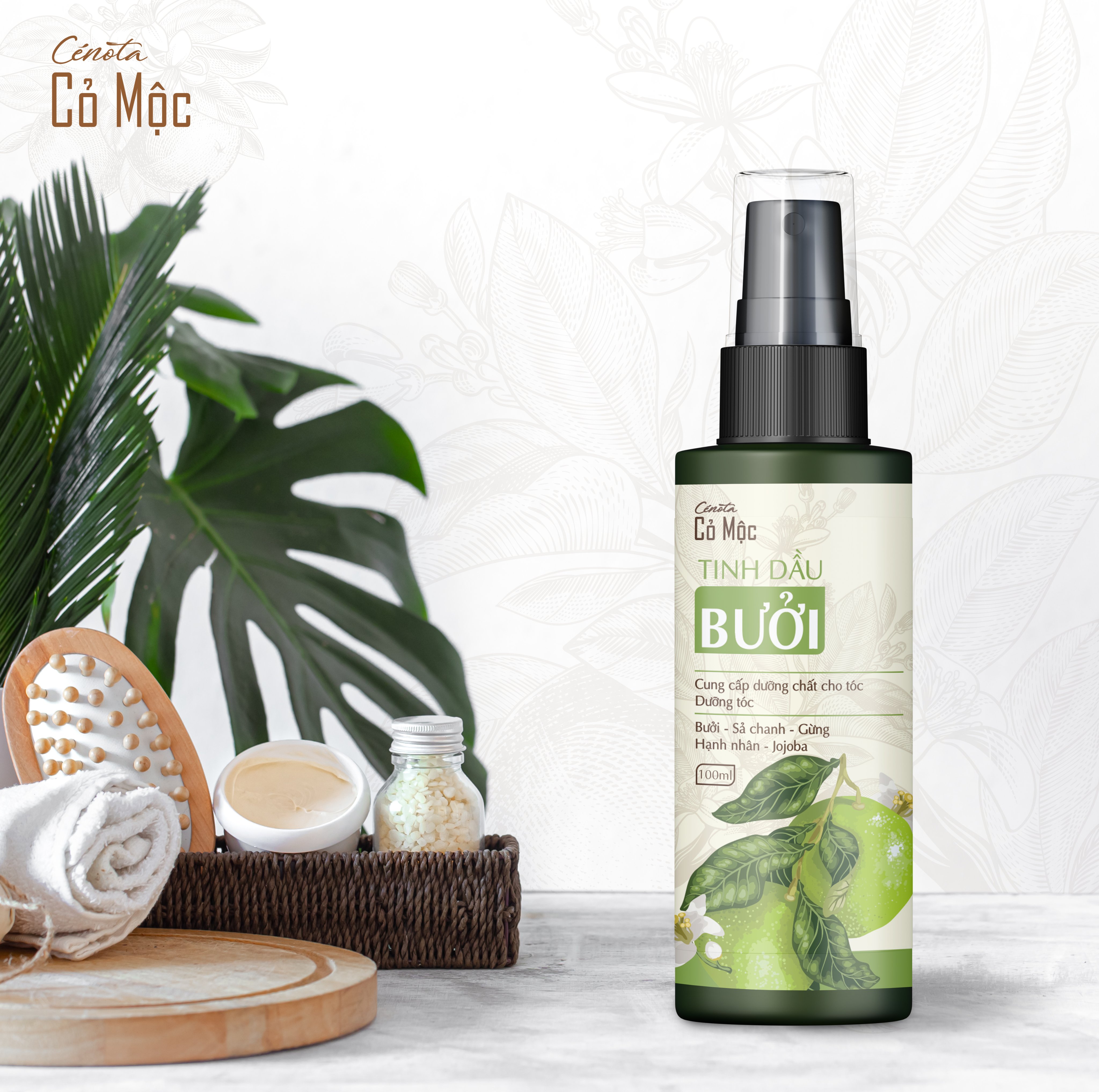Xịt tóc tinh dầu bưởi Cenota 100ml