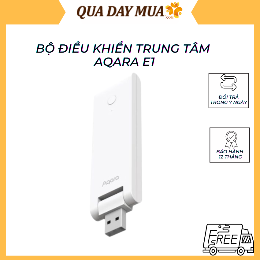 Bộ điều khiển trung tâm aqara e1 - bản quốc tế - dạng usb nhỏ gọn - zigbee 3.0 - hỗ trợ apple homekit