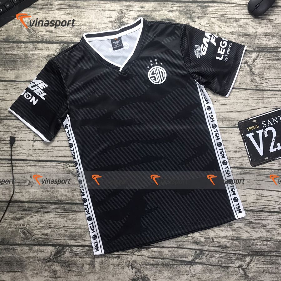 Áo thun thời trang Game Esports - Mẫu team Solomid TSM 2020 dáng suông, vải thun mè co dãn, thấm hút mồ hôi tốt