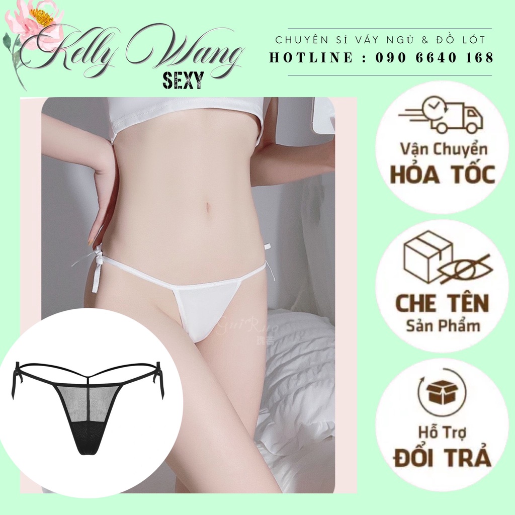 Qd011- quần lót nữ cột dây - quần lót lụa sexy - kellywang