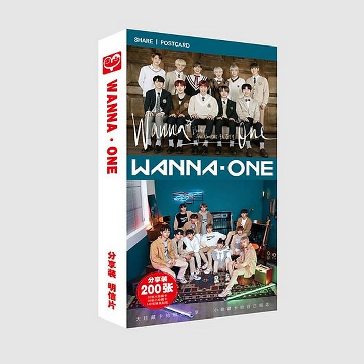 Postcard wanna one hộp ảnh bộ ảnh có ảnh dán sticker lomo bưu thiếp nhóm nhạc idol Hàn quốc