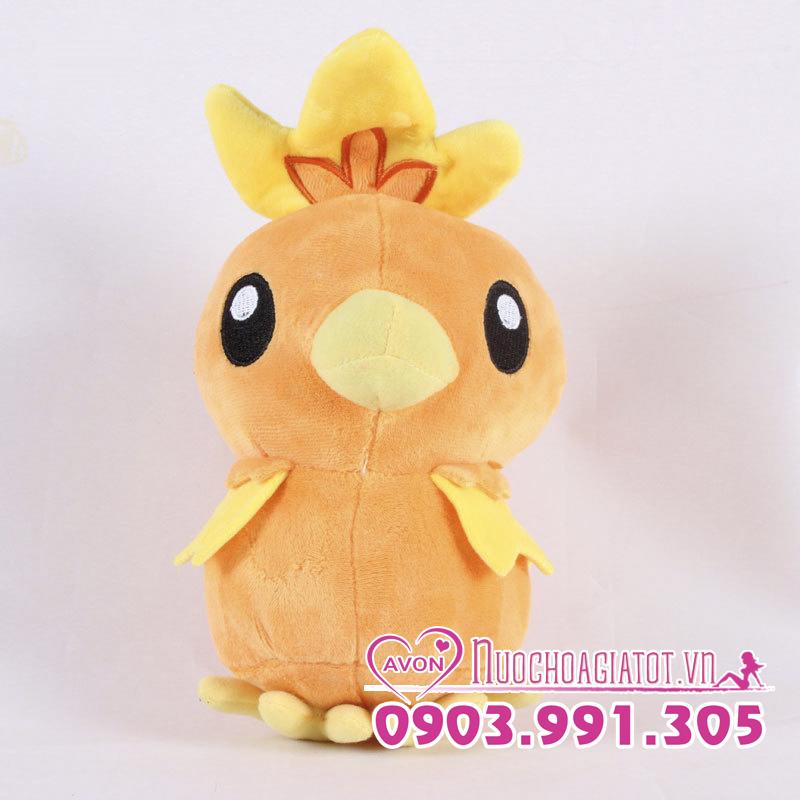 [HCM]TẶNG TÚI QUÀ - GẤU BÔNG POKEMON GÀ LỬA TORCHIC ACHAMO 20CM