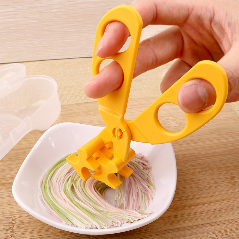 Kéo 2in1 cắt, nghiền nát đồ ăn dặm cho bé tiện dụng