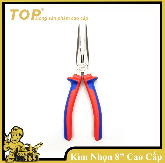 Kìm nhọn cán đỏ xanh 8inch 200mm top cao cấp gp5200
