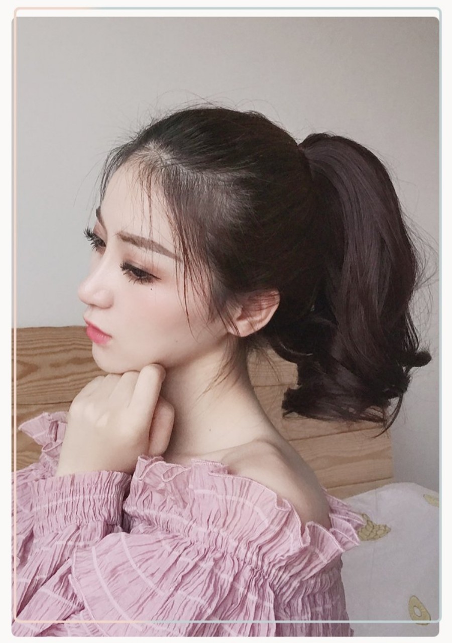 [HCM][ hàng hót 25cm ] tóc giả nữ ngoặm xoăn ngắn tóc giả baby tóc giả kẹp