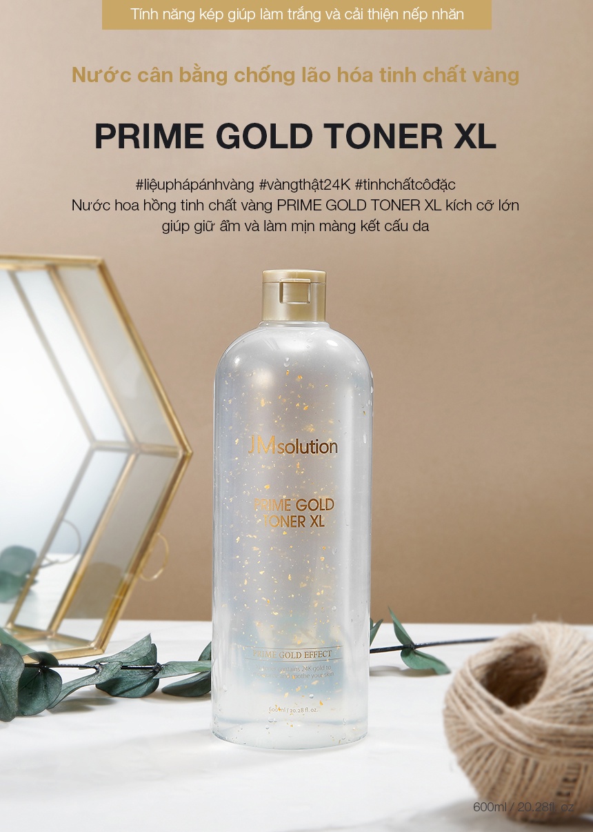 Nước Cân Bằng Chống Lão Hóa JMsolution Prime Gold Toner XL 600ml | Lazada.vn