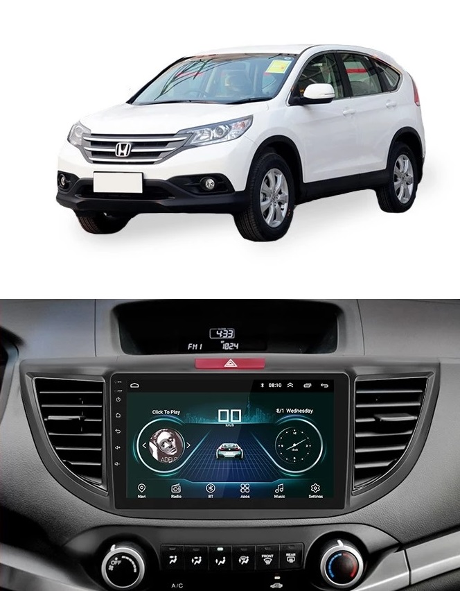 Màn hình android xe CRV + Tặng CAM LÙI + Tặng mặt dưỡng theo xe và giắc nguồn honda crv các đời 2012 2013 2014 2015 2016