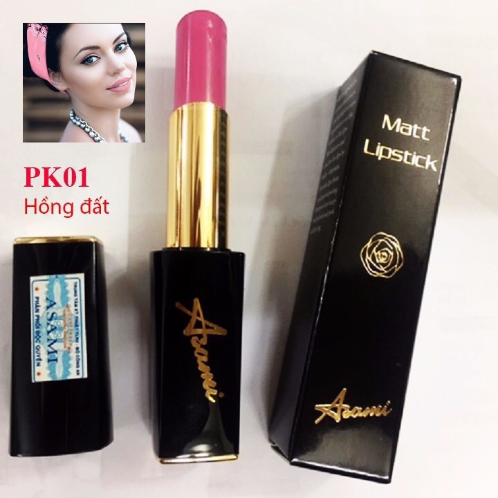 XẢ LỖSon đen lì Asami Matte siêu mềm môi lâu trôi
