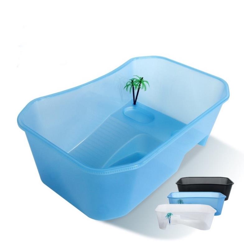 Bể nuôi rùa nhỏ - bể rùa mini nhựa PP kích thước 25x17x11cm