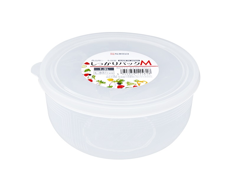 Hộp nhựa đựng thực phẩm k156 nhật bản 1.3l- tròn có nắp