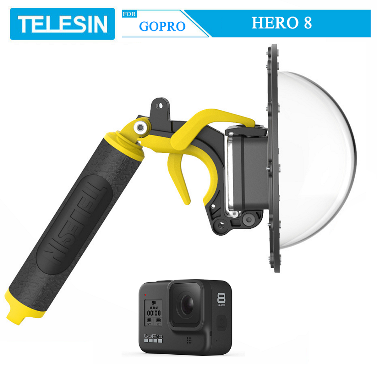 Dome TELESIN cho GoPro Hero 8