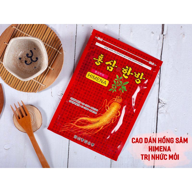 Cao dán hồng sâm hàn quốc chính hãng