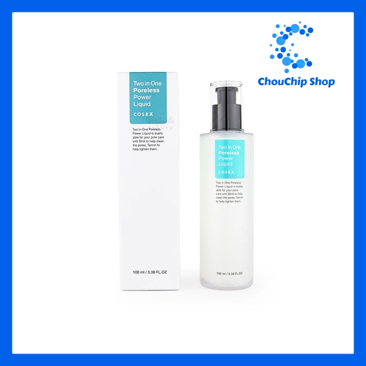 Tinh chất se khít lỗ chân lông tẩy da chết Cosrx 2in1 Poreless Power Liquid 100ml