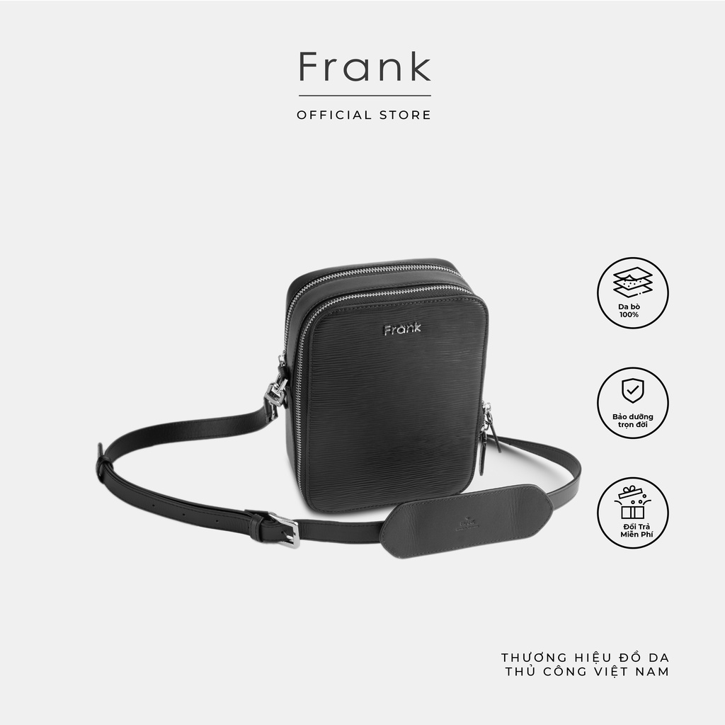 Túi Đeo Chéo Antonie Messenger Bag Da Bò Epi Thương Hiệu Frank