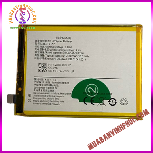 Pin vivo v3 / b-a7,dung lượng 2600mah / bảo hành 12 tháng - mbvp.com