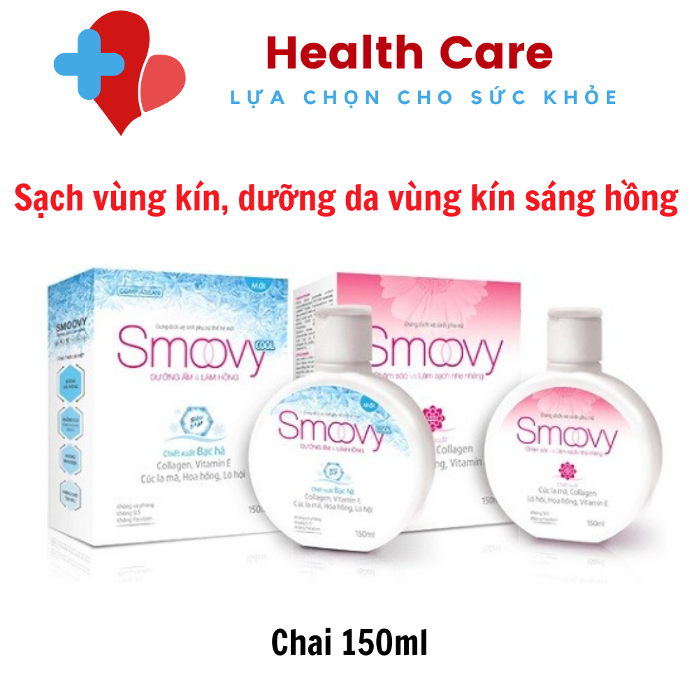 Dung Dịch Vệ Sinh Phụ Nữ Trẻ Hoá Vùng Kín Smoovy (150 ml)