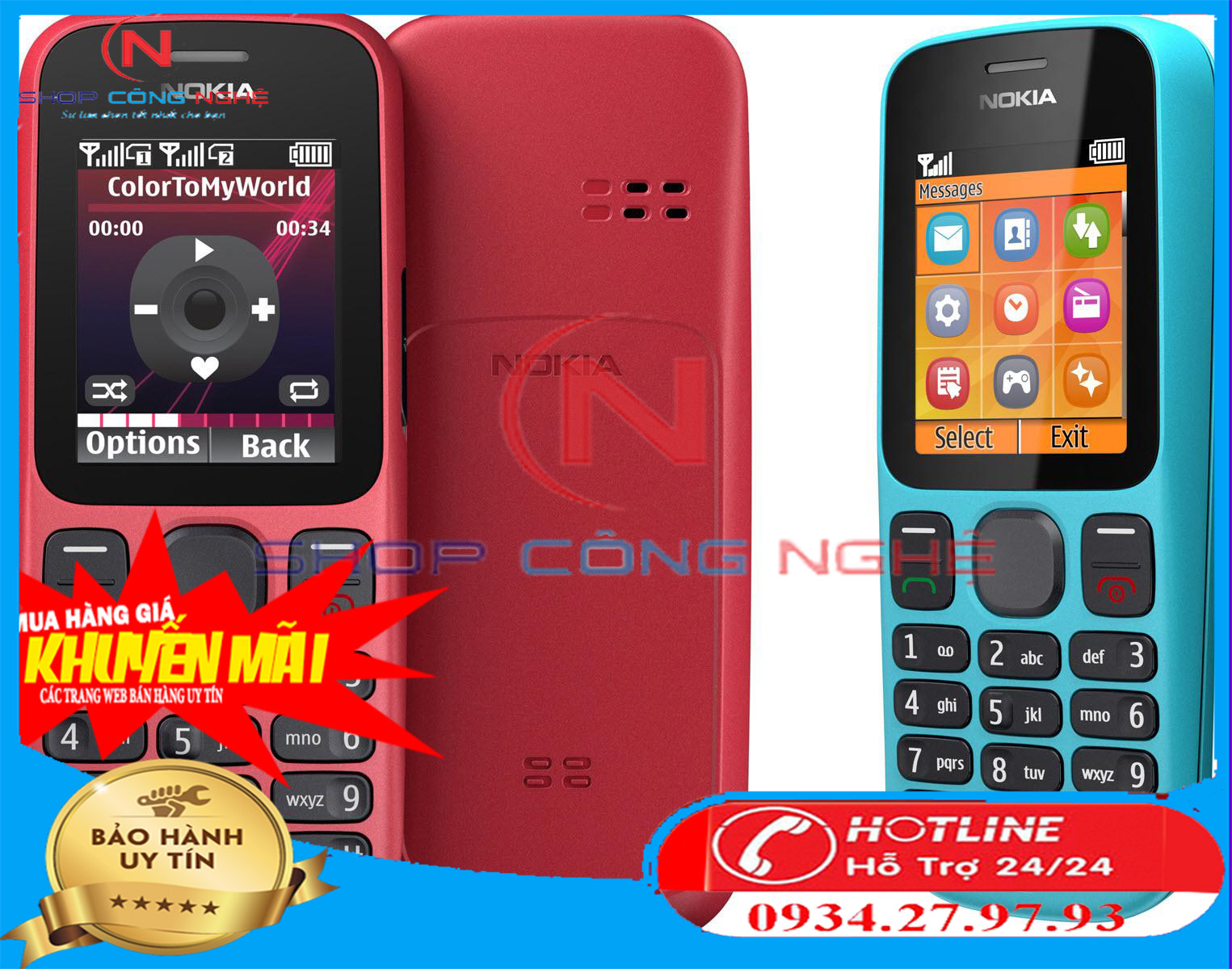 [HCM][ĐIỆN THOẠI PHỔ THÔNG] NOKIA 101 chính hãng giá học sinh bảo hành 1 NĂM